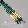 拾画 抗菌合金筷 银离子抗菌筷子10双装 27cm高档简约北欧绿耐餐具 实拍图