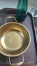 【韩剧同款】加厚不锈钢干锅海鲜锅火锅金色平底浅锅双耳锅泡面锅 单人款19cm【金色】双柄汤锅 实拍图