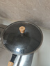 京东京造 炒锅 铁锅炒菜电磁炉燃气灶平底【健康无涂层】进口极铁带盖30cm 实拍图