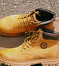 骆驼（CAMEL）【王俊凯同款】加绒马丁靴男鞋秋冬新款大黄靴女户外工装登山靴子 G13W379132 金黄色 42 实拍图
