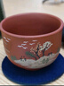谦君宜兴紫砂主人杯原矿全手工带泥绘功夫茶具大号个人品茗单杯茶碗盅 红泥（山水款） 单只 实拍图
