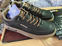 回力男鞋板鞋2025秋冬季新款男士时尚百搭皮面运动休闲鞋子 黑棕 42 实拍图
