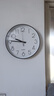 钟表挂钟客厅家用时尚挂表静音北欧石英时钟现代简约表挂墙免打孔 白底黑边 12英寸 (直径30厘米)适合卧室 实拍图