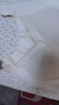 猫人女士保暖背心女桑蚕丝内衣罗纹蕾丝秋冬带胸垫吊带免穿文胸白色XL 实拍图