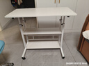 御乐欣 床边电脑桌可移动可升降家用写字桌卧室笔记本用简易落地书桌 店长推荐【双层】暖白色80cm 实拍图