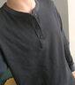 优衣库男装女装情侣华夫格亨利领套头衫长袖T恤25秋冬新款479784 09 黑色 L 实拍图