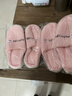 小熊小兔新款秋冬季情侣保暖学生男拖鞋女厚底防滑外穿居家棉拖鞋 小熊小兔棉拖-粉色 38-39 适合37-38 实拍图