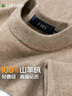 杉杉羊绒衫男冬季圆领保暖不掉色抗起球软糯亲肤100%山羊绒毛衣打底衫 实拍图