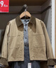优衣库女装休闲拉链短茄克/外套巴恩风翻领时尚夹克 新款479208 32 深米色 M /160/84A 实拍图