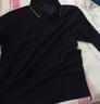 红蜻蜓（RED DRAGONFLY）长袖T恤男商务休闲时尚简约舒适百搭套头POLO衫打底衫上衣黑色2XL 实拍图
