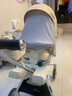 smartstroller遛娃神器婴儿推车可坐可躺轻便折叠双向高景观0-6岁用宝宝溜娃车 香槟白(铝合金车架+3D舒适透气) 实拍图
