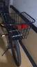 山地自行车车筐后车筐后座置物筐篮子后货架放书包大号大容量车篓 后车筐【送反光片+绑带】+后货架 实拍图