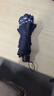 天堂 加大雨伞三折 晴雨两用商务伞经典格纹10骨大雨伞男女 藏青 实拍图
