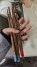 双枪（Suncha）鸡翅木筷子 中式分色筷 一人一筷家用无漆实木筷子5双装 实拍图