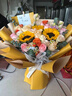 馨仪鲜花速递玫瑰向日葵康乃馨花束生日礼物全国同城配送 向日葵玫瑰混搭花束 实拍图