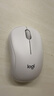 罗技（Logitech）M221 轻音鼠标 无线鼠标 办公鼠标 对称鼠标 带无线微型接收器 米白色 实拍图