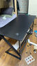 甄严选电脑桌台式电竞桌椅套装组合桌子办公家用桌学习桌书房书桌写字桌 【黑架+黑碳纤纹面】单桌120*60 实拍图