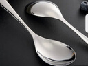 京东京造 勺子 304不锈钢汤勺一体成型耐高温调羹餐勺【加宽加厚】4只装 实拍图