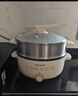 九阳（Joyoung）电蒸锅电煮锅家用电火锅蒸包子蒸螃蟹18L三层大容量上蒸下煮多用途锅DZ180HG-GZ180 实拍图