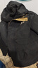罗蒙（ROMON）秋冬加棉加厚外套男士青年棉衣服休闲连帽工装款防风夹克冲锋衣男 M1091黑色 2XL 实拍图