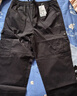 骆驼（CAMEL）休闲户外登山裤男防泼水直筒工装裤 J14CA6L6645 幻影黑 L 实拍图