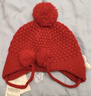戴维贝拉（DAVE＆BELLA）可爱毛绒儿童帽子洋气女童护耳帽宝宝小童保暖帽冬季新年童帽 红色DB4243808 48 ( 建议帽围约46-48cm) 实拍图