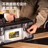 得力（deli）双层托盘式工具箱不锈钢车载多功能维修收纳盒五金工具收纳箱 实拍图