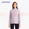 迪卡侬（DECATHLON）保暖户外抓绒衣外套男女运动宽松秋摇粒绒外套冲锋衣内胆 女款-全拉链-紫罗兰 XL 实拍图