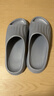 名创优品（MINISO）拖鞋男女家居情侣家用舒适浴室防滑防臭四季拖鞋  烟灰色44-45 实拍图