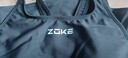 洲克（ZOKE）ZOKE泳衣女连体三角修身遮肚温泉女士游泳衣119601105 黑色 XL 实拍图