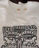 Levi's李维斯男士宽松休闲简约帅气时尚潮流纯棉圆领印花短袖T恤 白色 XL 实拍图