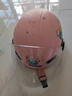 野马（YEMA）3C认证359S电动摩托车头盔男女秋冬季轻便式半盔电瓶车安全帽 四季通用 樱桃粉彩带花配透明长镜 实拍图