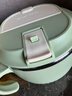 广意316不锈钢泡面碗带盖学生饭盒大容量上班餐盒赠餐具 绿色GY7499 实拍图