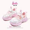 芭比（Barbie）儿童春秋单里老爹鞋女童小学生跑鞋运动休闲鞋DA6937 粉 28 实拍图