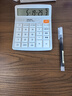 得力（deli）12位数通用语音计算机 桌面语音计算器 财务办公用品 837Y浅灰 新老混发 实拍图