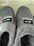 回力室内包跟男士棉拖鞋厚底保暖棉鞋冬季带后跟居家加绒拖鞋女冬 浅灰色 42-43 标准码 实拍图
