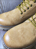 骆驼（CAMEL）【王俊凯同款】加绒马丁靴男鞋秋冬新款大黄靴女户外工装登山靴子 GE122W7757T 金黄色（男款） 42 实拍图
