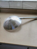 拜杰不锈钢漏勺油鼓漏网抄瓢圆孔漏勺漏瓢酒店食堂大漏勺捞面勺22cm 实拍图