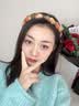 BARY REEF甜美百搭齿梳防滑发箍女秋冬复古日常外戴高颅顶发卡头箍发饰头饰 彩咖色齿梳发箍 实拍图