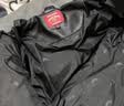 SPRAYGROUND冬季PU皮鲨鱼嘴羽绒服男女保暖白鸭绒情侣加厚外套 黑色 M 实拍图