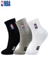NBA袜子男士秋冬休闲运动袜吸汗无骨精梳棉袜刺绣训练跑步篮球袜3双 实拍图