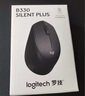 罗技（Logitech）M330无线鼠标轻音鼠标商务办公右手人体工学鼠标轻音电池笔记本电脑鼠标中大手七夕礼物送男友 罗技B330黑色鼠标+办公鼠标垫 实拍图