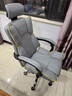 锦汐电脑椅办公椅子电竞椅家用人体工学椅老板椅主播靠背椅皮革转椅 灰色+4级杆+乳胶【二代升级】 实拍图