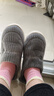 小熊小兔新款秋冬季情侣保暖学生男拖鞋女厚底防滑外穿居家棉拖鞋 小熊小兔棉拖-灰色 42-43 适合41-42 实拍图