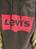 Levi's【特价来袭】李维斯情侣同款经典宽松休闲logo套头连帽卫衣 黑色 19622-0005 M 实拍图