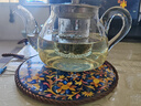 金镶玉玻璃泡茶壶花茶壶凉水壶耐热防爆过滤内胆带盖 雨润壶600ml 实拍图