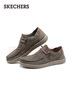 斯凯奇（Skechers）男鞋秋冬一脚蹬乐福鞋帆布鞋厚底低帮休闲商务鞋66387 卡其色/KHK 42.5 实拍图