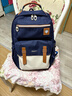 卡拉羊（KALA·Y）中学生书包防下坠减负云朵书包大容量高颜值5-9年级双肩包男女生 【大号】身高150以上|藏青 实拍图