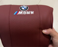 型点（XINGDIAN）适用宝马头枕腰靠新3系5系X3X5汽车内饰用品记忆棉座椅腰垫护颈枕 头枕【宝马标】火山红 1个 实拍图