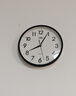 康巴丝（Compas）挂钟客厅 简约静音客厅石英钟表挂墙时钟 c2866 黑色 30.5cm直径 实拍图